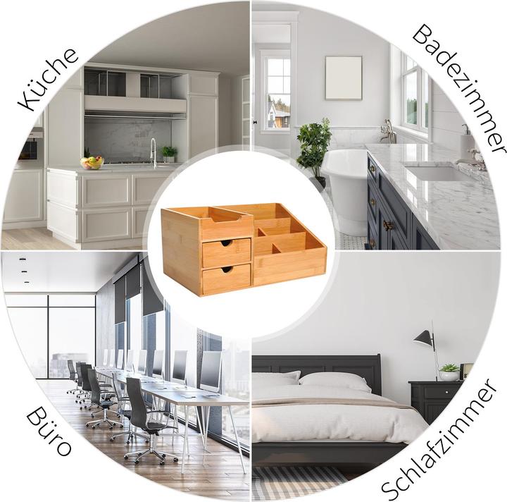 Produktbild Homcom Schreibtischorganizer mit 2 Schubladen