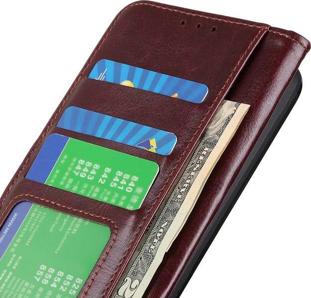 Actual product image MU Classic Crazy Horse Leather Bookcover Series (Realme 8 5G)
