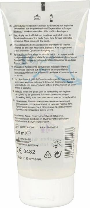Nutritional values and ingredients Just Glide Toylube (200 ml)