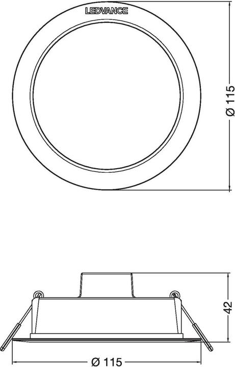 Actual product image Ledvance LED downlight (800 lm)