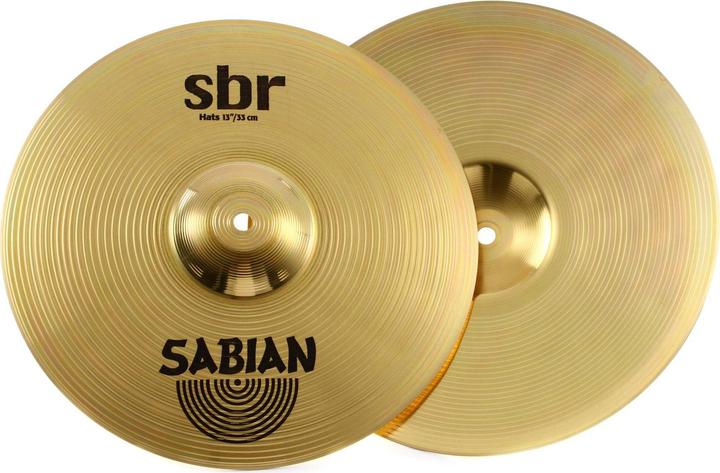 Image du produit Sabian SA SBr Brass Hi-Hat 13" (charleston en cuivre) (13", Cuvette)