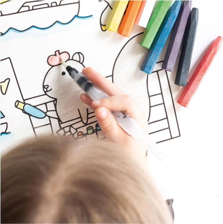 Actual product image Jaq Jaq Bird 8 Chalk Butterstix with watercolour pencil (Multicoloured, 9 x)