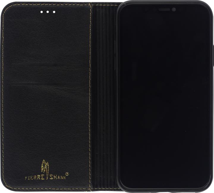 Actual product image Fierre Shann Fourre Flip cuir véritable (Apple iPhone 13 mini)
