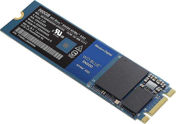 Actual product image WD Blue SN500 (500 GB, M.2 2280)
