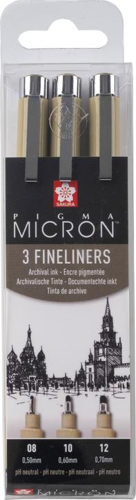 Sakura Faserschreiber Pigma Micron (Black, 3 x)
