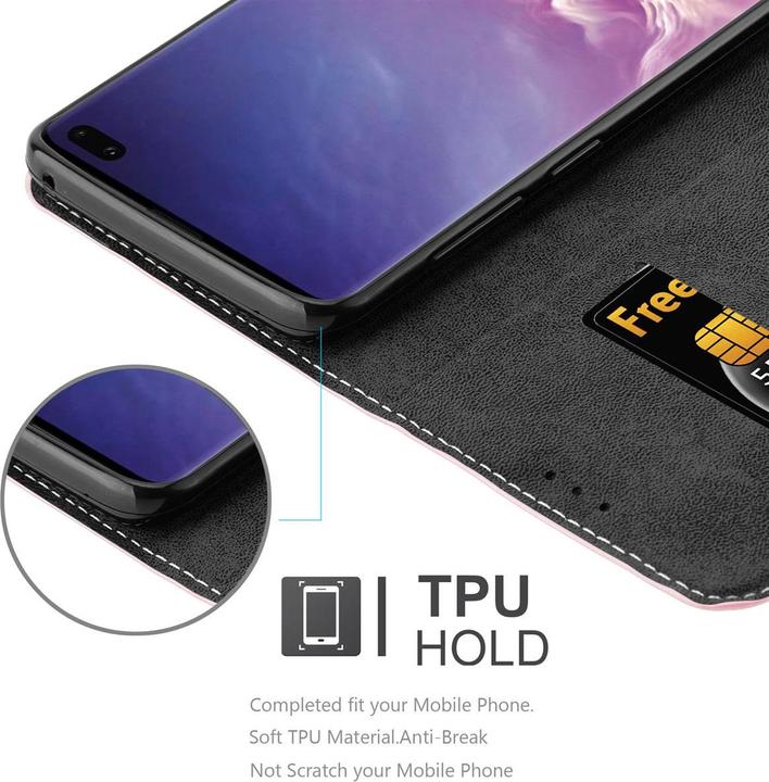 Productafbeelding Cadorabo X-Wallet hoes voor kunstleer pak (Samsung Galaxy S10+)
