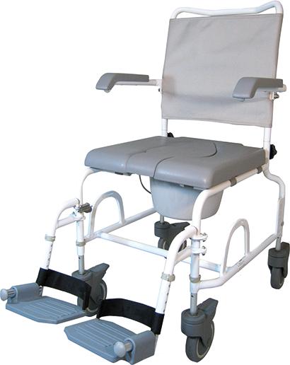 Produktbild Devilbiss Dusch- und Toilettenrollstuhl DuoMotion 5" Lenkrollen