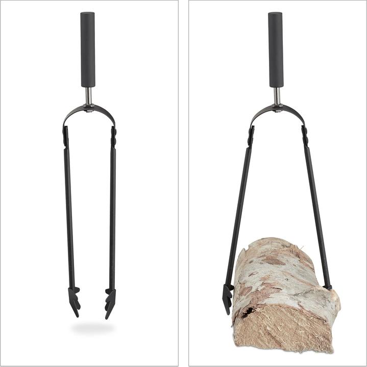 Immagine prodotto Relaxdays Set accessori-camino (20 x 20 x 50 cm)