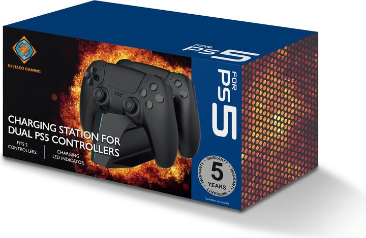 Actual product image Deltaco Gaming Dual Charger (PS5)