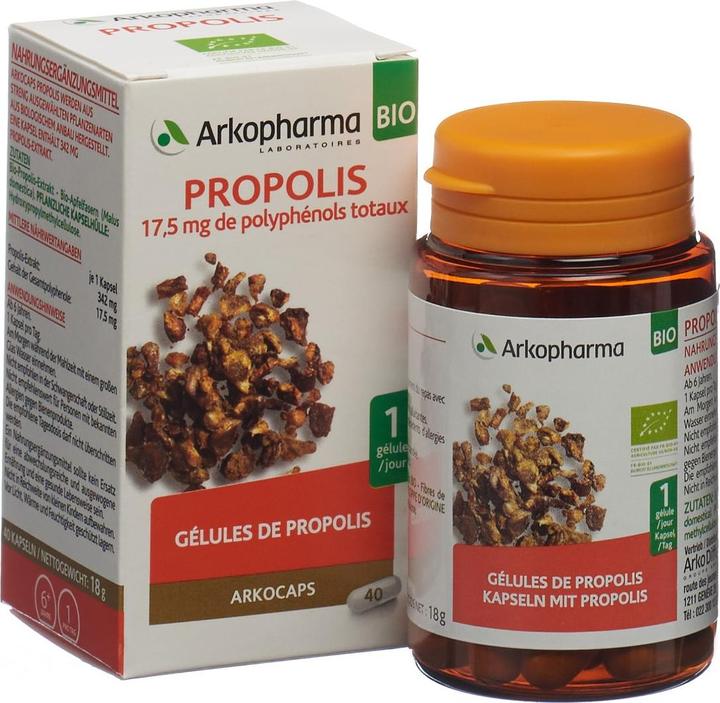 Actual product image Arkopharma Arkocaps Bio Propolis Kapseln (40 Piece, Capsules, 40 g)