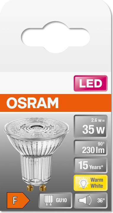 Immagine prodotto Osram Star PAR16 (GU10, 2.60 W, 230 lm, 1 x, F)