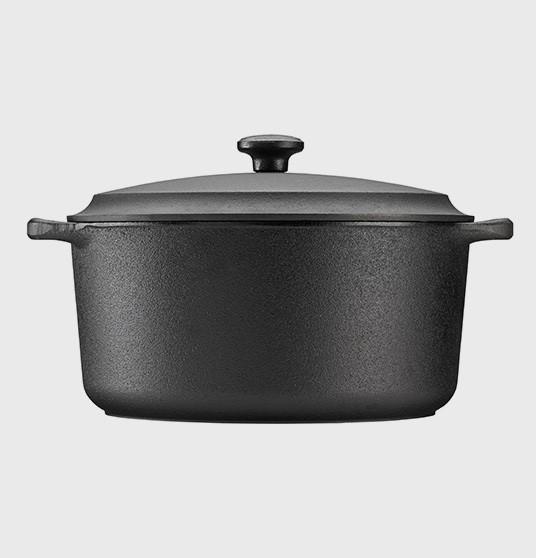 Actual product image Skeppshult Cast Iron Pot / Roaster 28 cm 0500 (28 cm, Casserole + Stewpot, Cast iron)