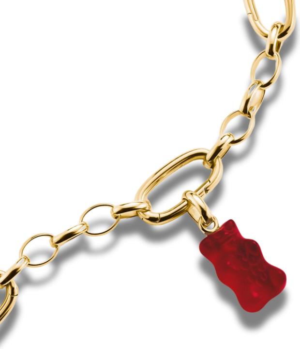 Immagine prodotto Thomas Sabo Charm-Goldbären-Anhänger in Rot Connect vergoldet (Vetro, Argento 925)