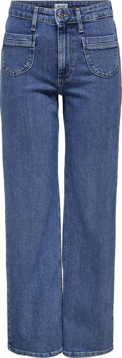 Only ONLJUICY Hohe Taille Weiter Beinschnitt Jeans Jeans mit weitem Bein (W27/L32)