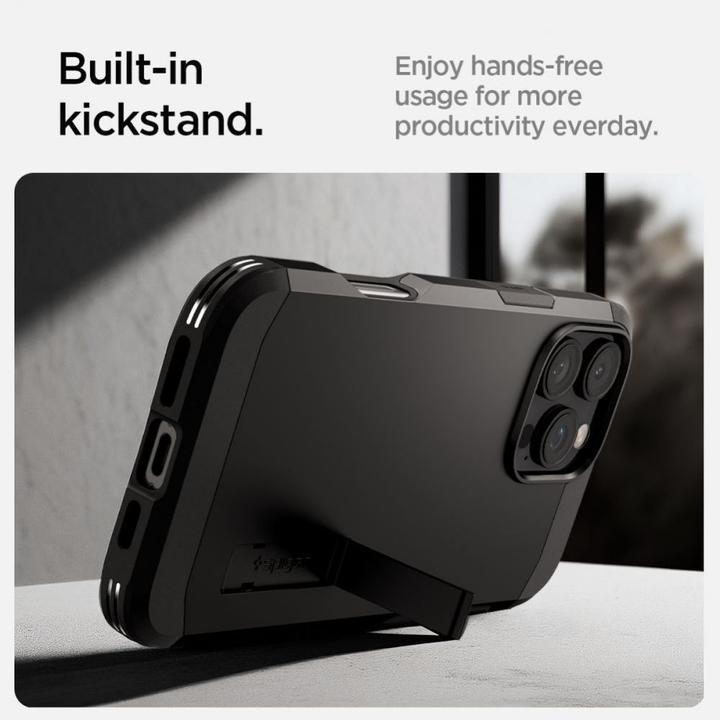 Produktbild Spigen Tough Armor MAG iPhone 16 Pro MagSafe czarny/black ACS08146 (Apple iPhone 16 Pro)