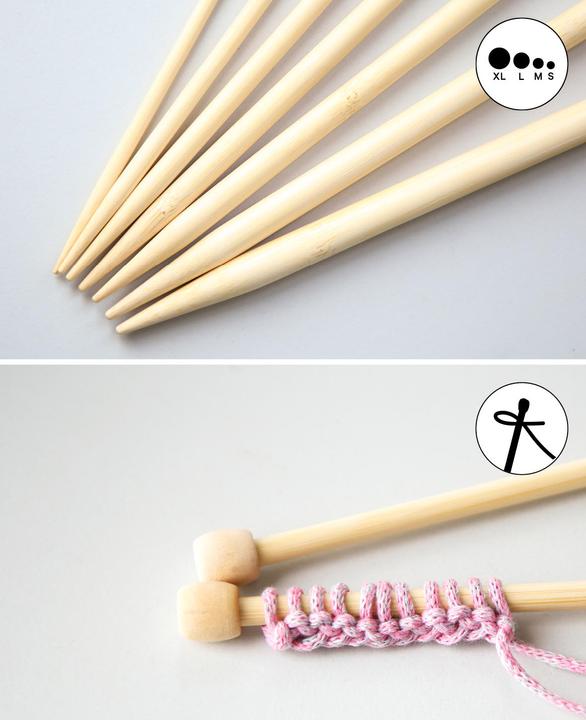 Produktbild Lalana Stricknadeln 8 mm, 2 Stück