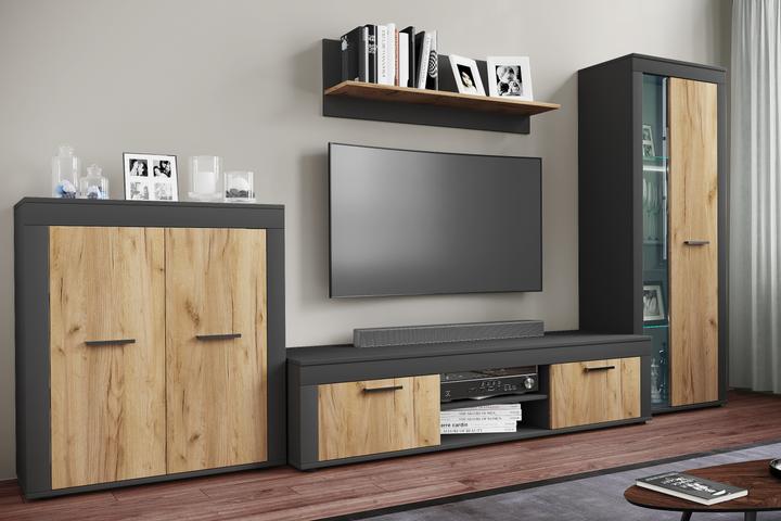 Actual product image VCM Wooden TV Lowboard Furniture TV Usilo XL (160 x 45 x 37 cm)