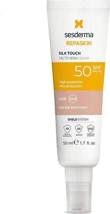 Immagine prodotto Sesderma REPASKIN SPF 50 Crema solare con colore 50ml Setoso (Crema solare viso, SPF 50, 50 ml, 80 g)