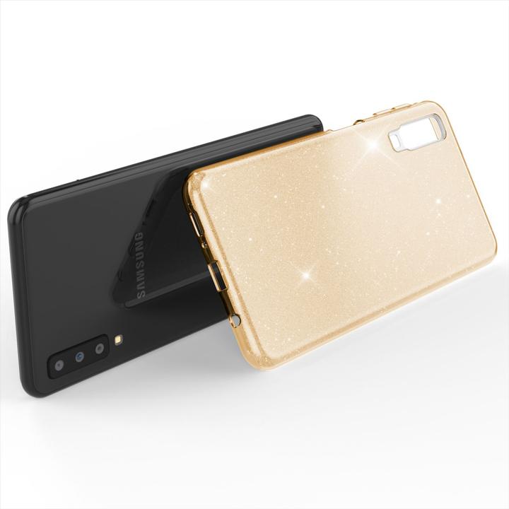 Actual product image Nalia Glitter mobile phone cover (Samsung Galaxy A7 (2018))