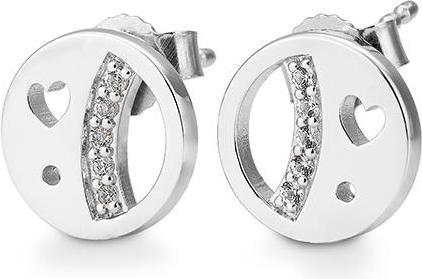 Breuning Ohrschmuck - E.Safir Weiss (750/18 K Gold)