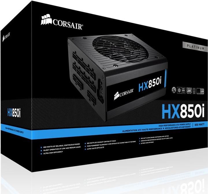 Actual product image Corsair HX850i (850 W)