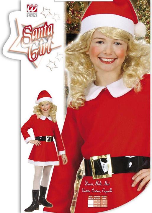 Actual product image Widmann Santa Girl Costume Flannel (116)