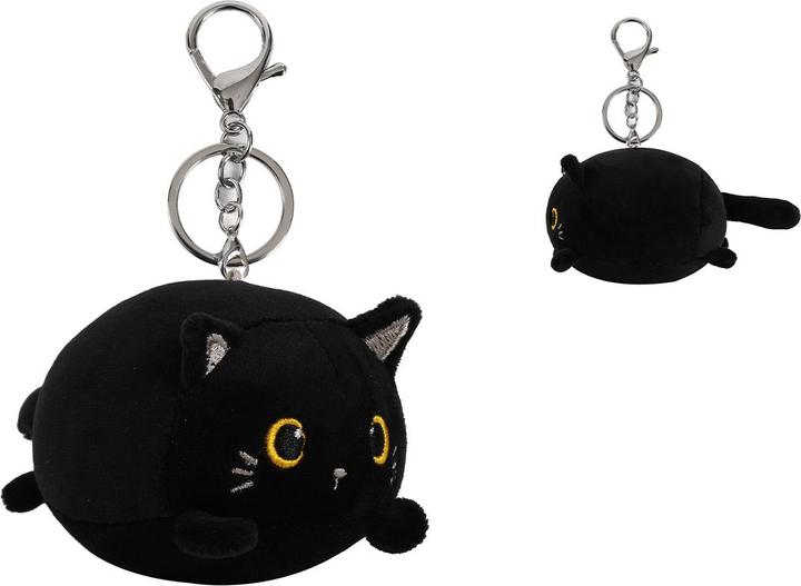 i-Total Schlüsselanhänger Katze Schwarz