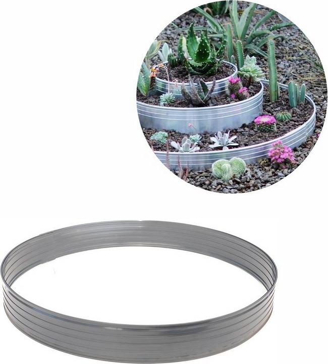 Actual product image Green Split Aluminium tree ring Height 140 mm Diameter 0.6 m (60 cm)