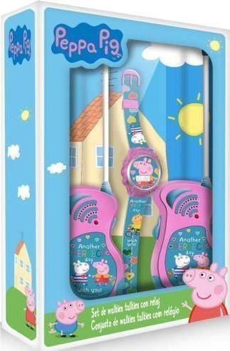 Peppa Pig Vaikiškas Euroswan racijų rinkinys su skaitmeniniu laikrodžiu. PP17047 Kids Euroswan