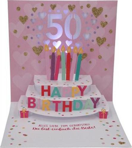 Actual product image Depesche Birthday Card Pop Up Motif 007 (1 pcs.)