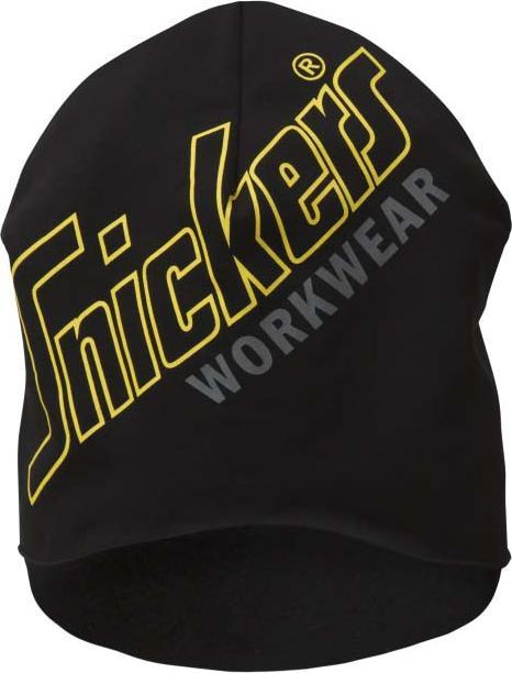Actual product image Snickers FlexiWork beanie 9030 one size logo sort (One size)