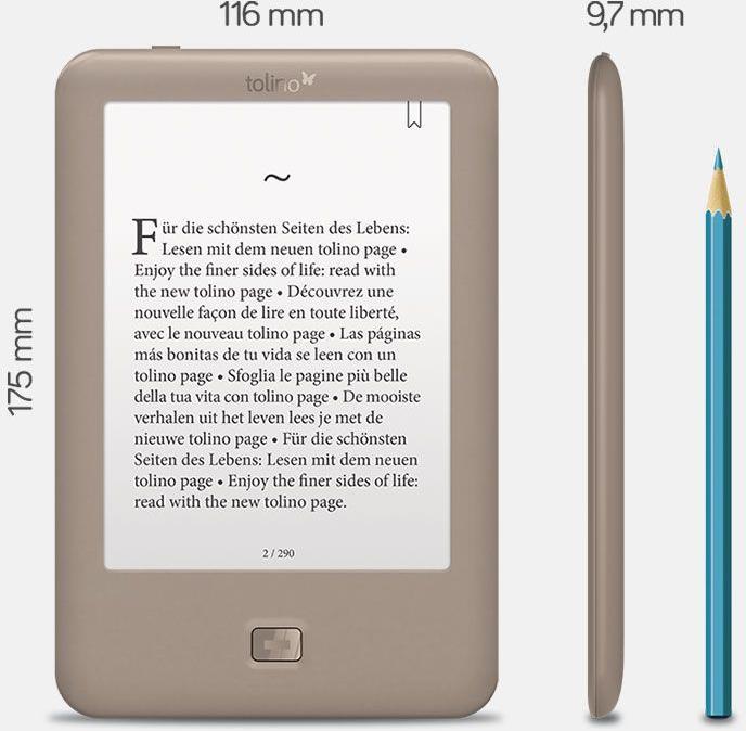 Immagine prodotto tolino pagina (6", 4 GB, Bronzo)