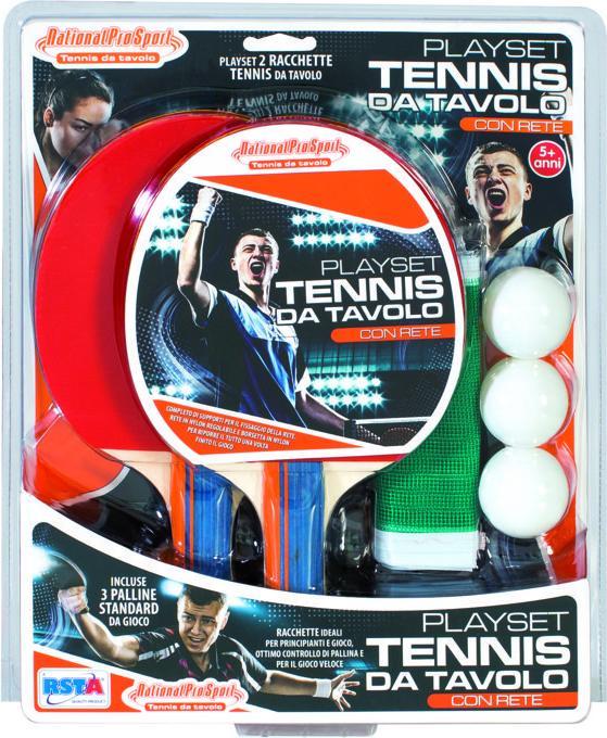 Rs Toys 2 RACKETS 3 STARS + NET + 3 BLISTER BALLS