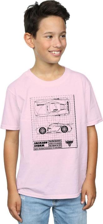 Immagine prodotto Disney Cars Jackson Storm Blueprint Maglietta Ragazzi (140, 146)