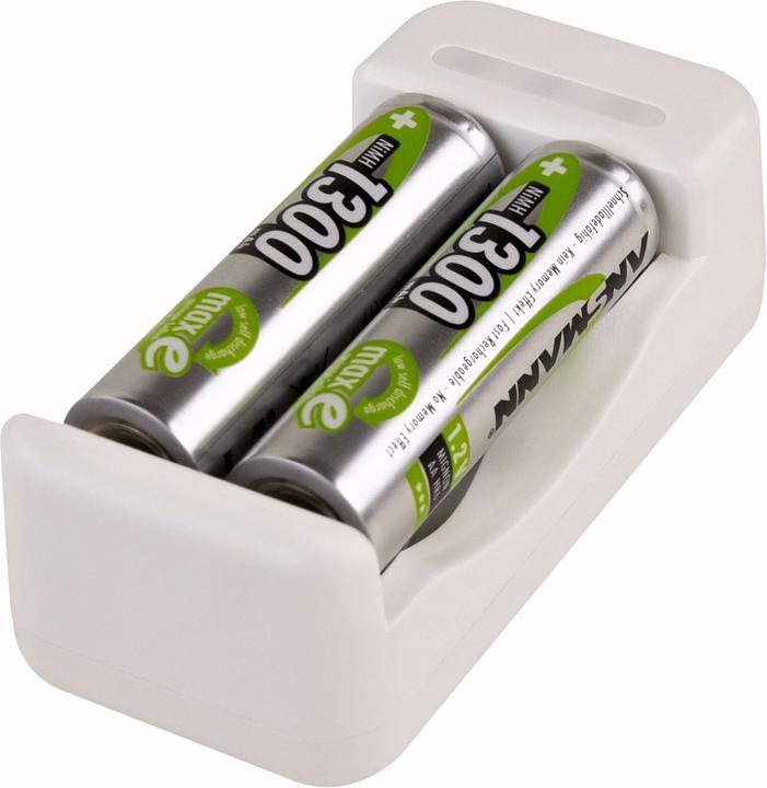 Image du produit Ansmann Chargeur Basic II avec 2 piles rechargeables AA 1300mAh (1 pcs, AA, 1300 mAh, Batterie)
