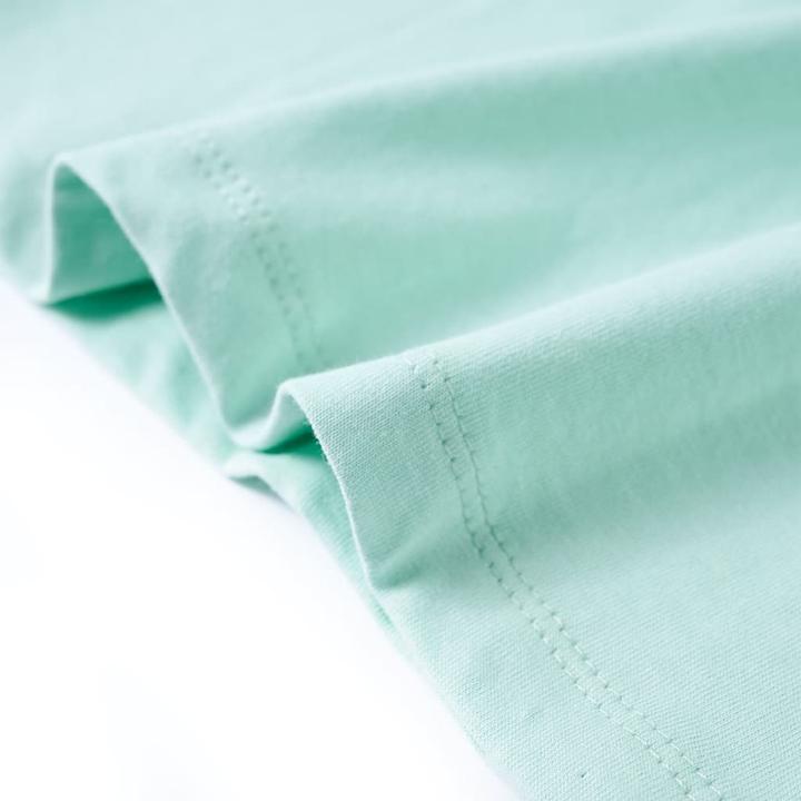 Immagine prodotto VidaXL Maglietta per bambini Verde menta chiaro 92,Materiale: 100 (92)