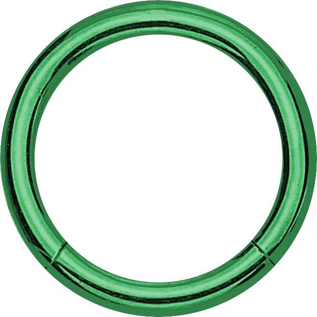 Produktbild Star Piercing Micro Segmentring grün (ohne Messing, Titan G23)