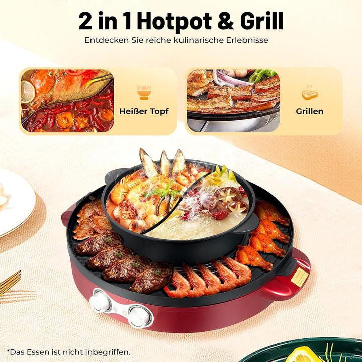Produktbild Charocean Elektrischer Hot Pot & Grill 2-in-1