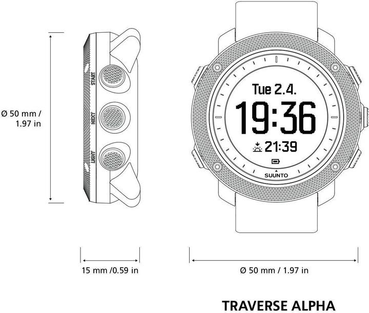 Produktbild Suunto Traverse Alpha Stealth (50 mm)
