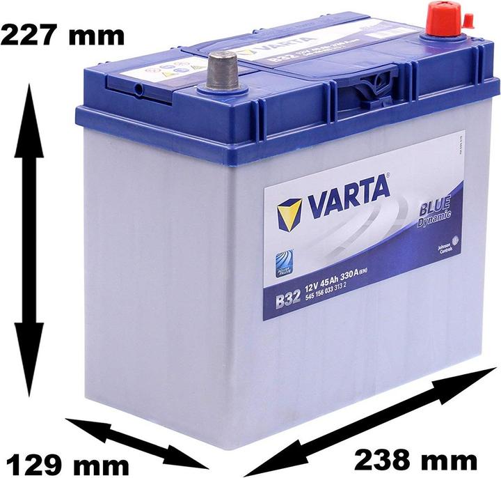 Image du produit Varta Bleu dynamique B32 (12 V, 45 Ah, 330 A)