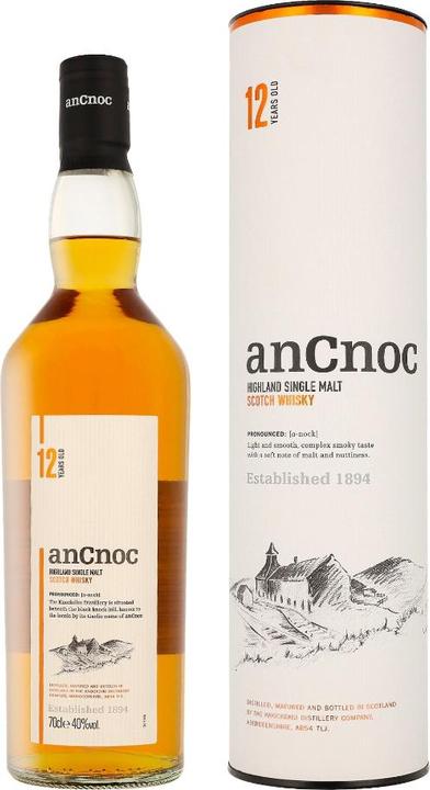 Produktbild AnCnoc 12 Years (Single Malt, Scotch Whisky, 1 x 70 cl)