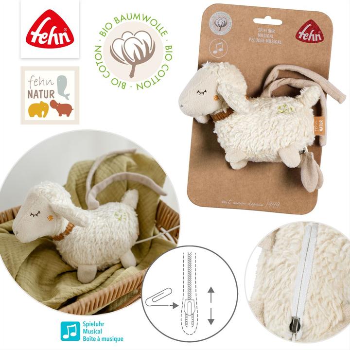 Produktbild Fehn Mini-Spieluhr Schaf NATUR