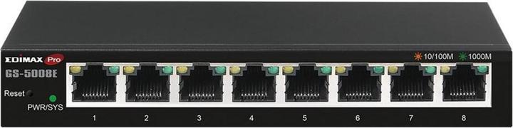 Produktbild edimax 8-Port Gigabit Web Smart Switch GS-5008E Web managed, Wall-mountable, Power supply type External, Et (8 Ports)