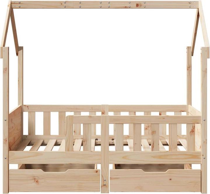 Actual product image VidaXL Cot with drawers (90 x 190 cm)