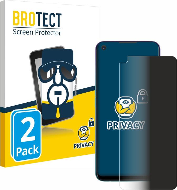 Produktbild BROTECT Sichtschutzfolie Anti-Spy Privacy Folie Blaulicht-Schutz (2 Stück, Oppo A72)