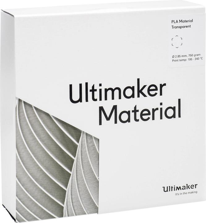 Actual product image Ultimaker Filament (PLA, 2.85 mm, 750 g, Transparent)