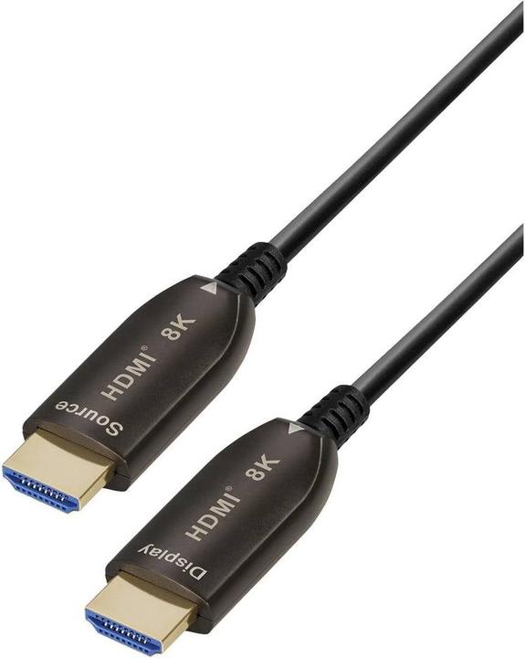 Transmedia HDMI fiber optic cable (HDMI 2.1, 8k@60Hz, eARC) (10 m, HDMI)