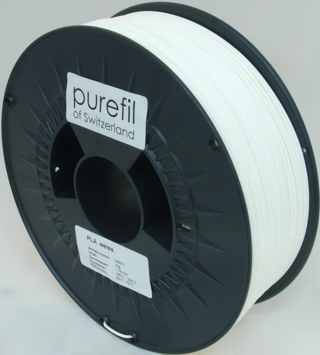 Actual product image Purefil Filament (PLA, 1.75 mm, 1000 g, White)