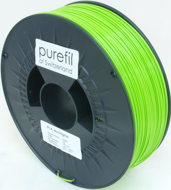 Actual product image Purefil Filament (PLA, 1.75 mm, 1000 g, Green)
