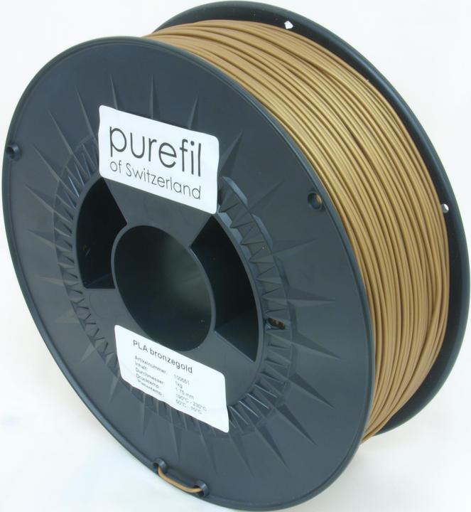 Actual product image Purefil Filament (PLA, 1.75 mm, 1000 g, Gold)